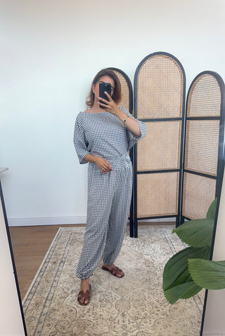 Black gingham coord- rera