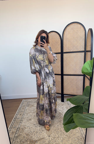Grey floral dress- sera
