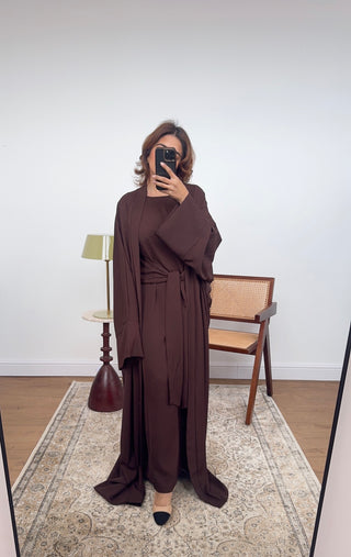 Coco two piece abaya set- hadia - Fash Focused