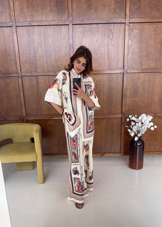 Mediterranean print coord set- salina