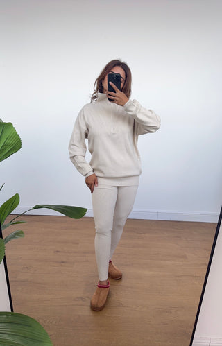 Ivory zip up coord - Anna - Fash Focused