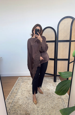 Coco scarf top with lace detail- lana - Fash Focused