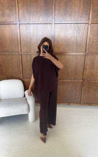 Coco Assymetric knit coord- lici