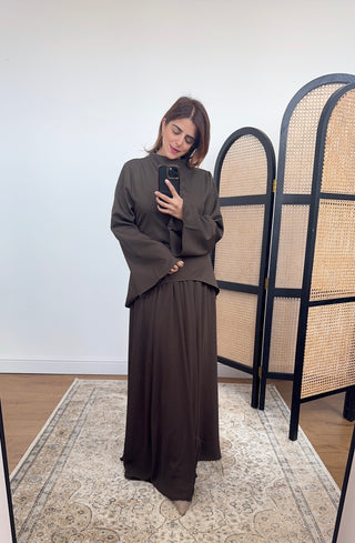 Brown skirt coord- tia