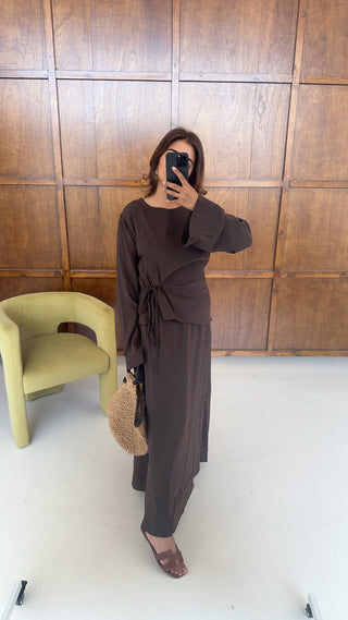 Coco tie waist skirt coord - avilna