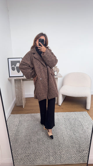 Coco brushed blazer jacket- iela - Fash Focused