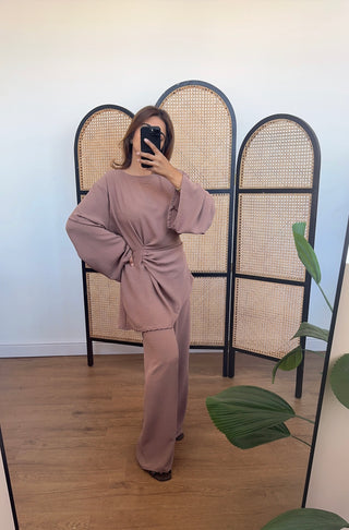 Camel twist tie back coord- riva