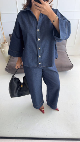 Navy Denim coord - Pia - Fash Focused