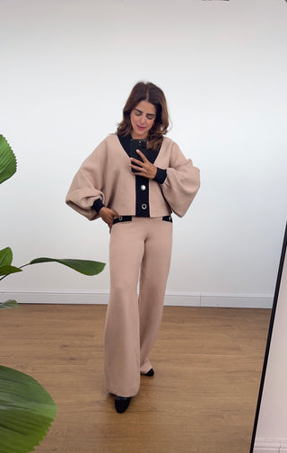 Camel cardigan coord - Eva - Fash Focused