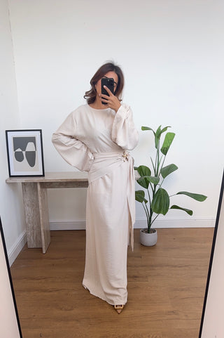 Beige two piece set- kasra