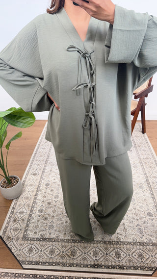 Sage bow coord-hari - Fash Focused