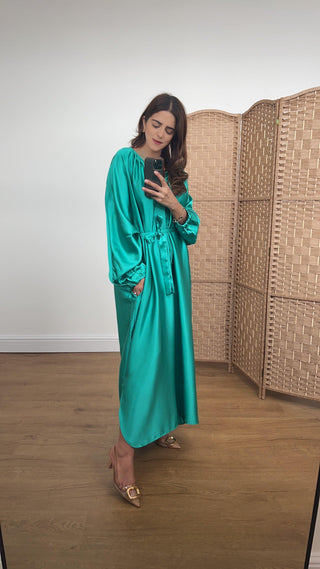 Kira dress turquoise -OUTLET - Fash Focused