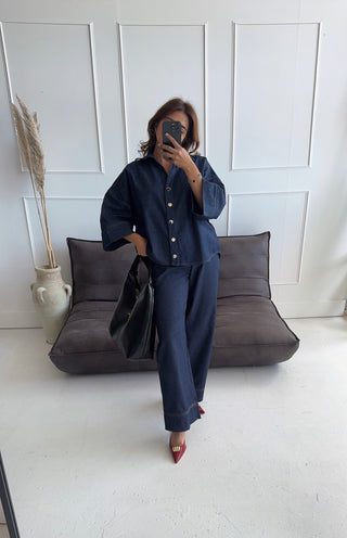 Navy Denim coord - Pia - Fash Focused