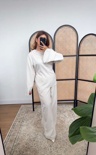 Cream two piece coord- oasis