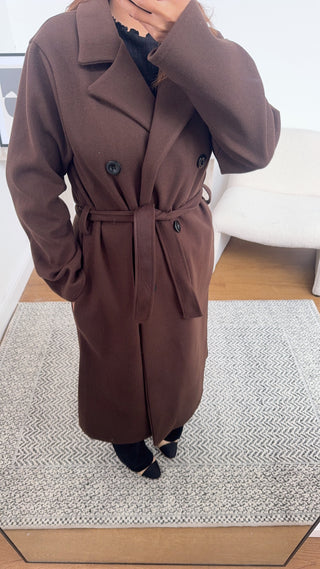 Coco coat with a belt - cai - Fash Focused