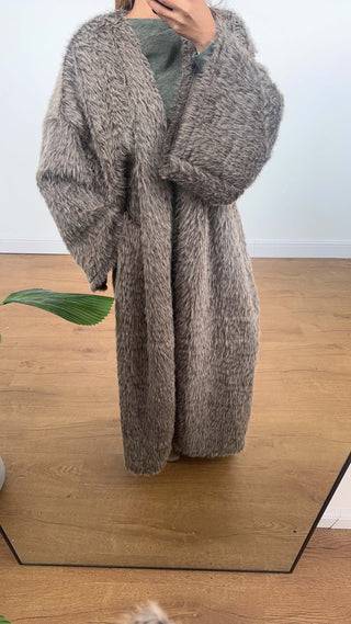 Coco Faux Fur Kimono Coatigan Freya flowing silhouette soft touch fabric perfect for autumn winter layering