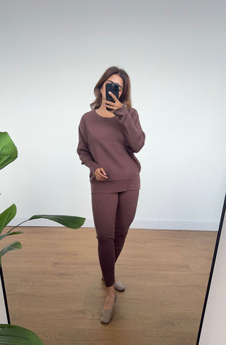 Coco Ribbed Co-ord - Ivy - Fash Focused