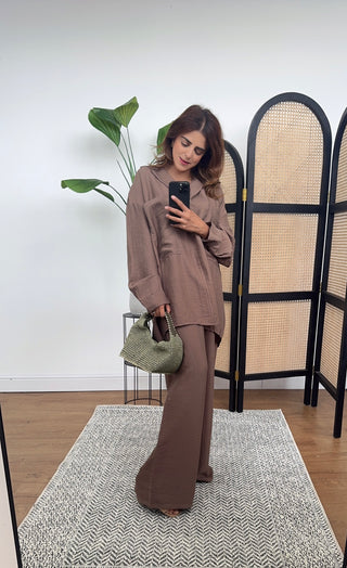 Chocolate Casual coord - Rira - Fash Focused