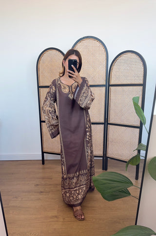 Chocolate bloom kaftan