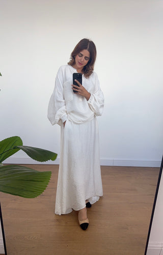 Ivory skirt coord - Inara - Fash Focused