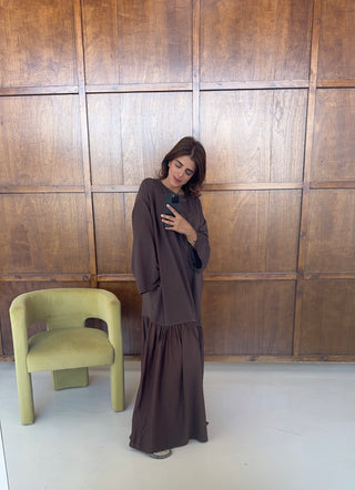 Coco T shirt dress long sleeve- vela