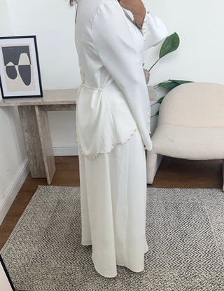 White pearl skirt coord- leta