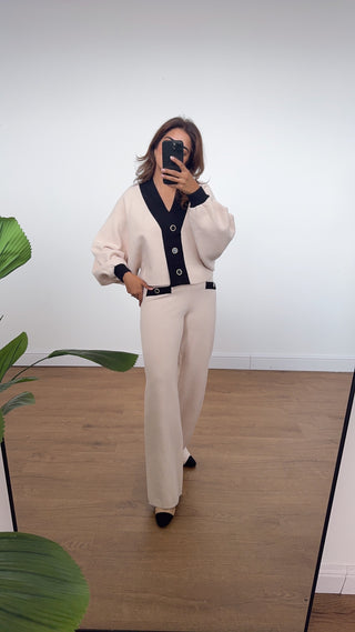 Cream cardigan coord - Eva - Fash Focused