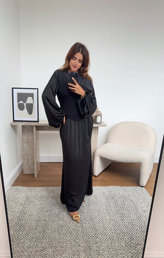 Black long sleeve dress- bou - Fash Focused