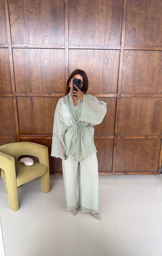 Mint kimono two piece coord- fasi
