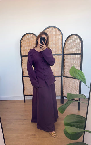 Plum skirt coord- safiya