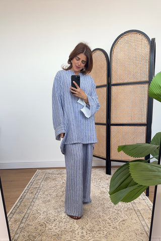 blue stripe coord - Daisy - Fash Focused