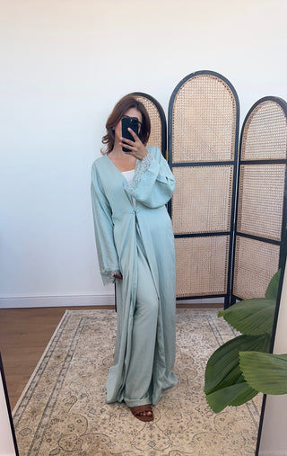 Mint two piece kimono set- amal