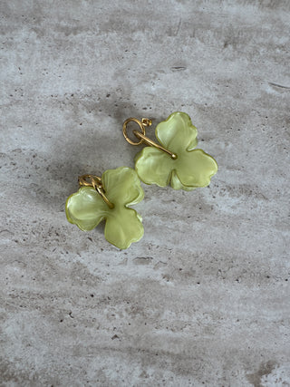 Pistachio bloom earrings
