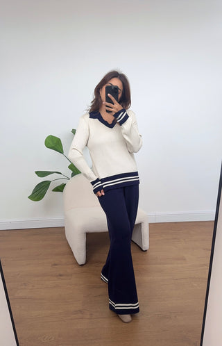 navy knit coord- nevin - Fash Focused