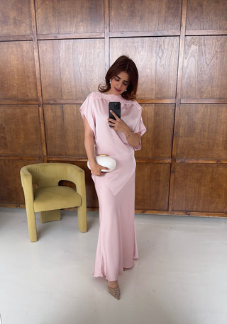 Pink luxe skirt coord- diana - Fash Focused