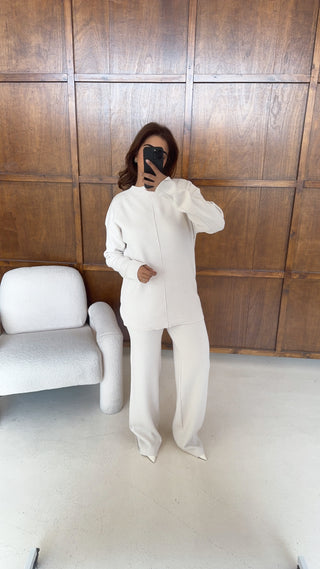 Ivory knit coord- devica