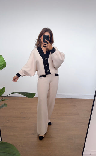 Cream cardigan coord - Eva - Fash Focused