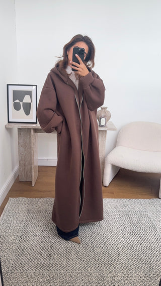 Coco zip hoodie dress- naya - Fash Focused