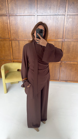 Coco high neck wrap coord - kani - Fash Focused