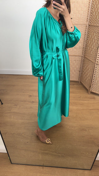 Kira dress turquoise -OUTLET - Fash Focused