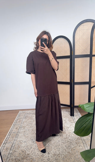 Coco T shirt dress- vela - Fash Focused