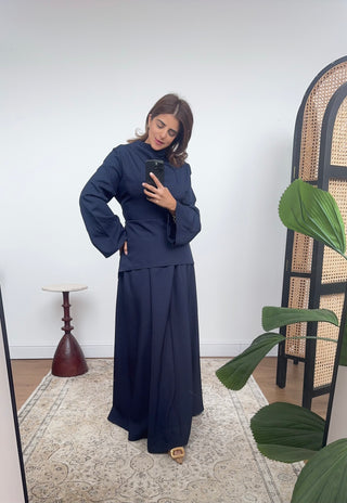 Navy skirt coord - tia
