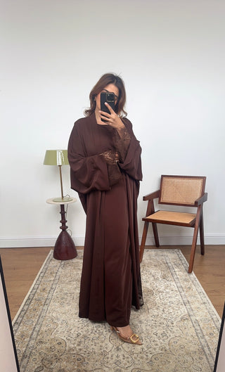 Coco lace detail kimono two piece - amani - Fash Focused