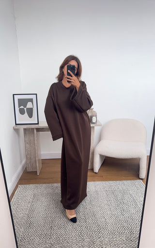coco basic long sleeve dress- hani - Fash Focused