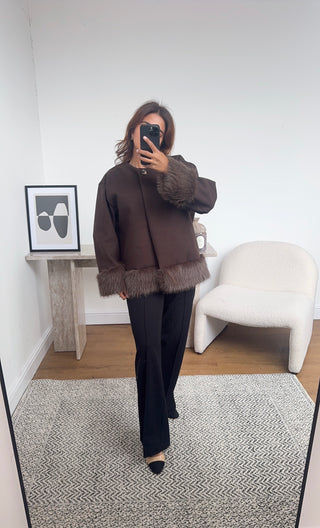 coco faux fur jacket -vasi - Fash Focused