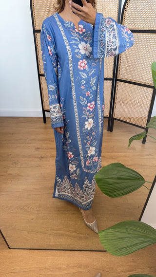Blue symphony kaftan
