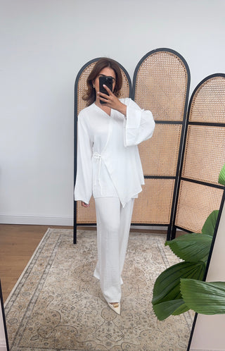 White wrap coord- rayna