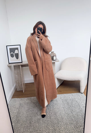 Canan Coatigan in Camel - Fash Focused