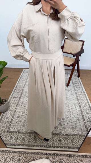 cream skirt coord- ines - Fash Focused
