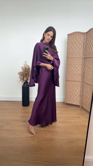Delilah set plum - Fash Focused